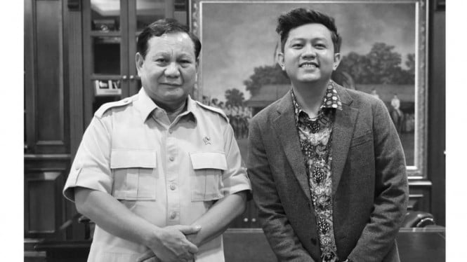 Prabowo Subianto dan Denny Caknan