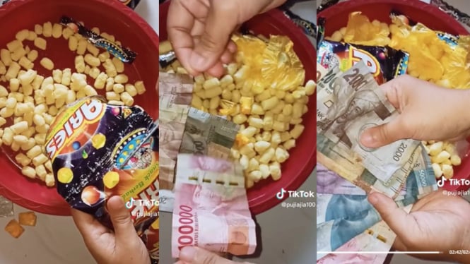 Momen Langka, Wanita Ini Dapat Ratusan Ribu dari Snack Harga 500 Rupiah